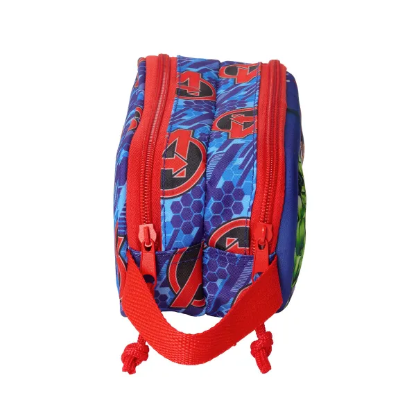 Double Carry-all The Avengers Red Dark blue 21 x 8 x 6 cm 3D