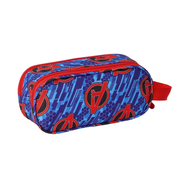 Double Carry-all The Avengers Red Dark blue 21 x 8 x 6 cm 3D
