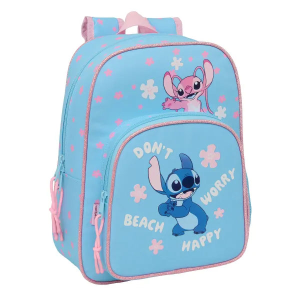 Skolas soma Lilo & Stitch Happy Debesu zils 26 x 34 x 11 cm