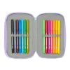 Penālis ar vietu trim zīmuļiem Frozen Spirit Ceriņš 12,5 x 19,5 x 5,5 cm 37 Daudzums