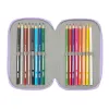 Triple Pencil Case Frozen Spirit Lilac 12,5 x 19,5 x 5,5 cm 37 Pieces