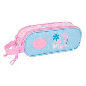 Double Carry-all BlackFit8 Smile Pink Light Blue 21 x 8 x 6 cm