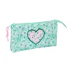 Тройной пенал Safta Cuore Мята 22 x 12 x 3 cm