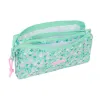 Тройной пенал Safta Cuore Мята 22 x 12 x 3 cm
