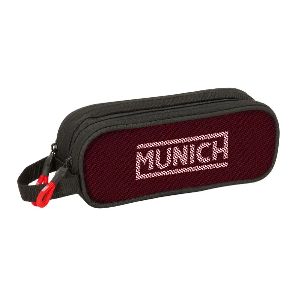 Kaksilokeroinen laukkku Munich Vulcan Musta 21 x 8 x 6 cm