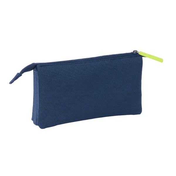 Тройной пенал Munich Blue indigo Синий 22 x 12 x 3 cm