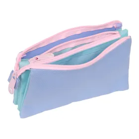 Triple Carry-all Munich Mellow Blue Pink Sky blue 22 x 12 x 3 cm