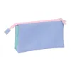 Trīsvietīgs futrālis Munich Mellow Zils Rozā Debesu zils 22 x 12 x 3 cm