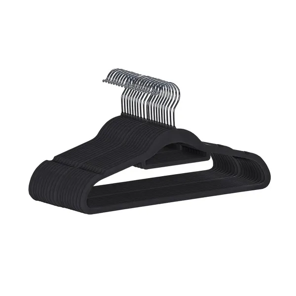 Clothes hanger 20pcs - black Ruhhy 22536