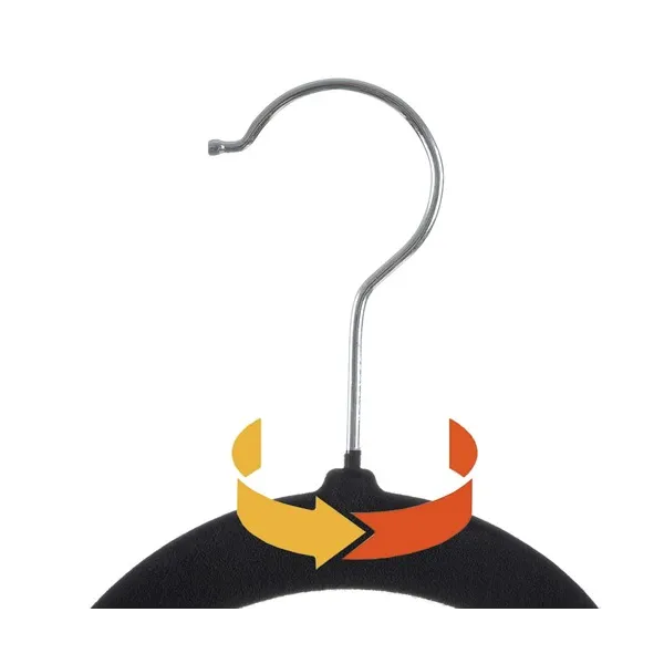 Clothes hanger 20pcs - black Ruhhy 22536