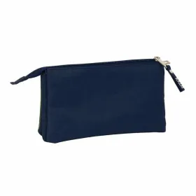 Triple Carry-all El Pulpo   Navy Blue Military green 22 x 12 x 3 cm