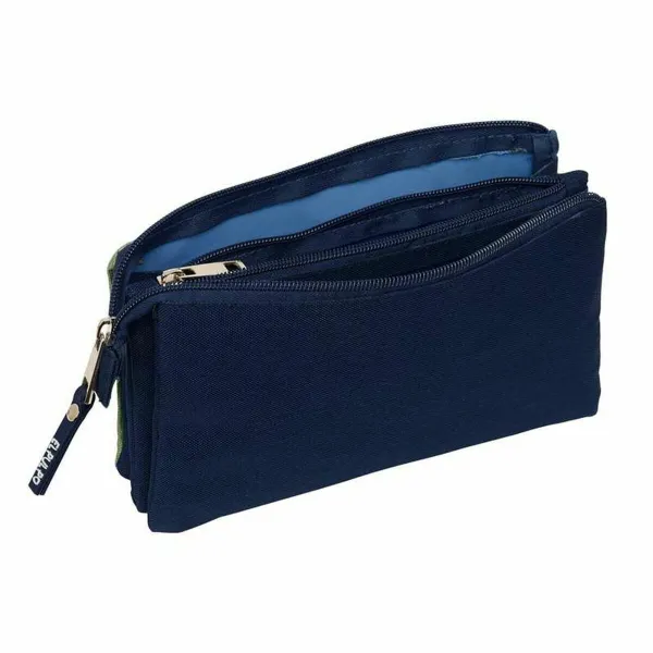 Triple Carry-all El Pulpo   Navy Blue Military green 22 x 12 x 3 cm