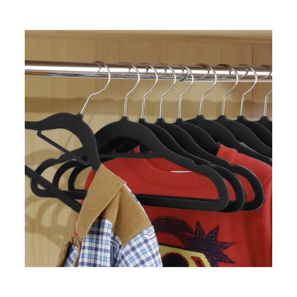 Clothes hanger 20pcs - black Ruhhy 22536