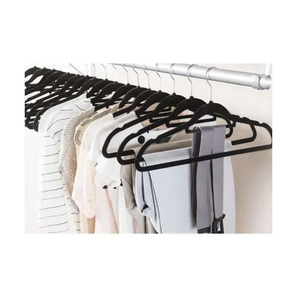 Clothes hanger 20pcs - black Ruhhy 22536