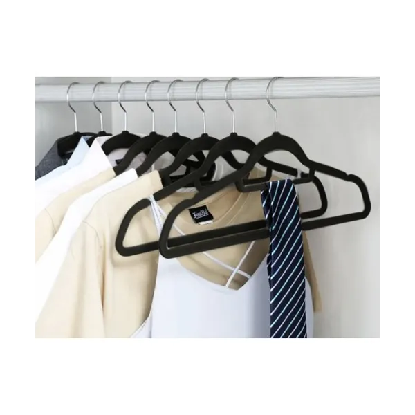 Clothes hanger 20pcs - black Ruhhy 22536