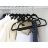 Clothes hanger 20pcs - black Ruhhy 22536