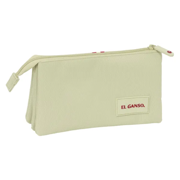 Тройной пенал El Ganso Beige Бежевый 22 x 12 x 3 cm