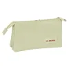 Тройной пенал El Ganso Beige Бежевый 22 x 12 x 3 cm