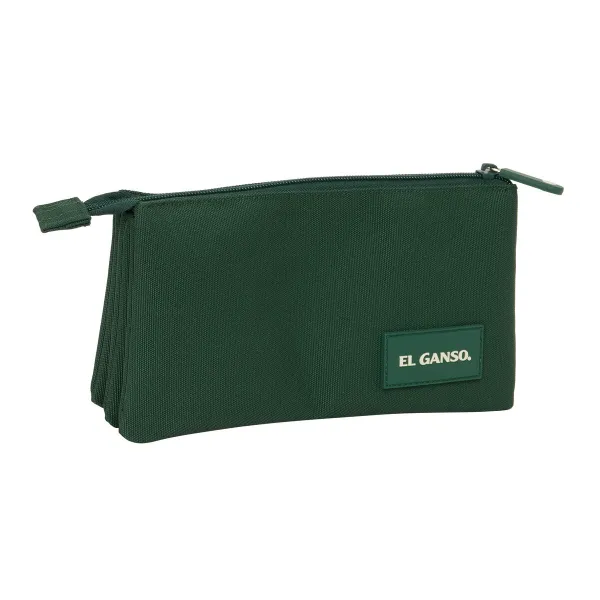 Trigubas penalas El Ganso Green Žalia 22 x 12 x 3 cm
