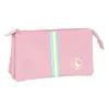 Тройной пенал El Ganso Pink Розовый 22 x 12 x 3 cm