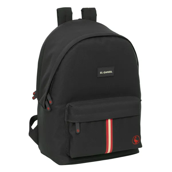 School Bag El Ganso +usb el ganso basics Black 31 x 44 x 18 cm