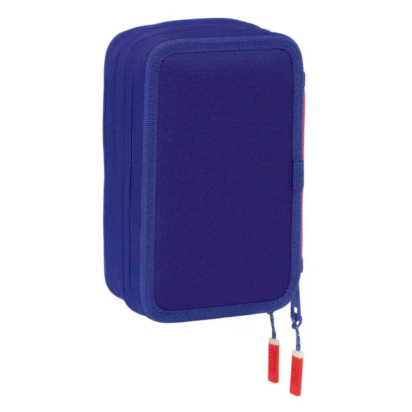 Kolmoiskynäkotelo Atlético Madrid Sininen Valkoinen Punainen 12,5 x 19,5 x 5,5 cm 37 Kappaletta