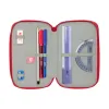Triple Pencil Case Sevilla Fútbol Club Red 12,5 x 19,5 x 5,5 cm 37 Pieces