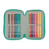 Triple Pencil Case Real Betis Balompié Aquamarine 12,5 x 19,5 x 5,5 cm 37 Pieces