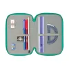 Triple Pencil Case Real Betis Balompié Aquamarine 12,5 x 19,5 x 5,5 cm 37 Pieces
