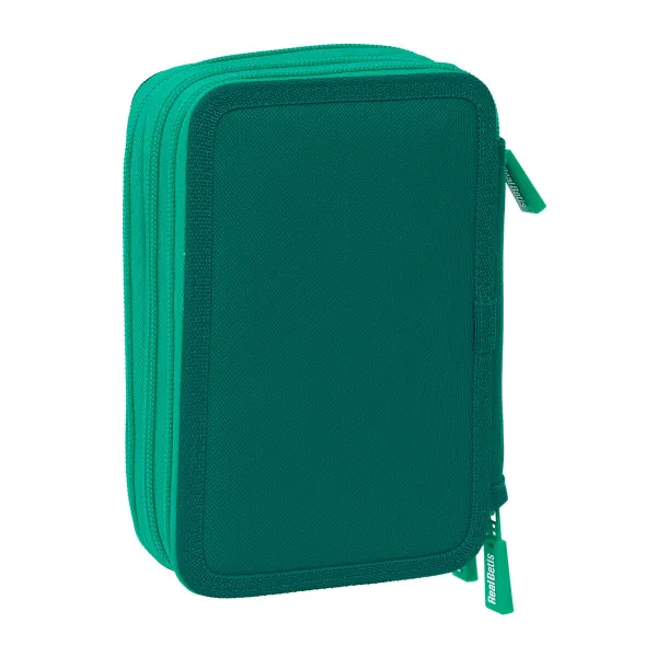 Kolmoiskynäkotelo Real Betis Balompié Akvamariini 12,5 x 19,5 x 5,5 cm 37 Kappaletta