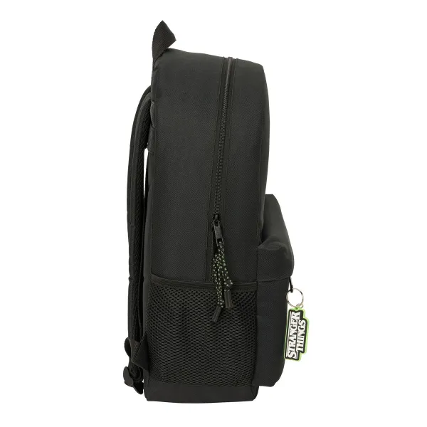 School Bag Stranger Things Black 30 x 46 x 14 cm