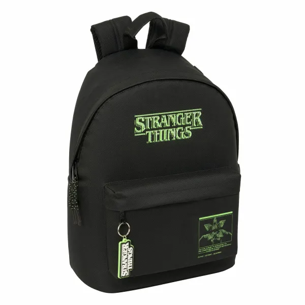 Mokyklinis krepšys Stranger Things Juoda 31 x 41 x 16 cm
