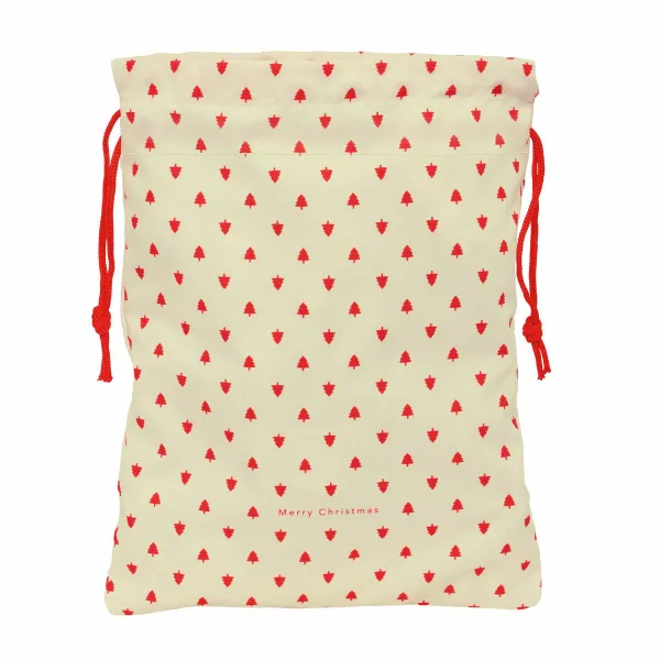 Backpack with Strings Safta Beige 26 x 34 x 1 cm