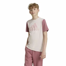 Krekls ar Īsām Piedurknēm Bērniem Adidas Essentials Big Logo Colorblock