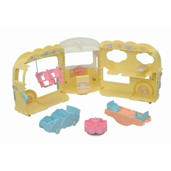 Аксессуары для кукольного домика Sylvanian Families 5744 Rainbow Fun Nursery Bus