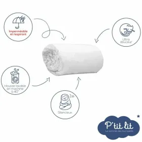 Cot protector P'TIT LIT White 25 Pieces (25 Units)