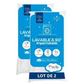 Cot protector P'TIT LIT 70 x 140 cm White 25 Pieces (25 Units)