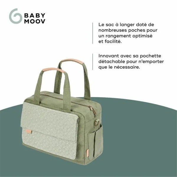 Diaper Changing Bag Babymoov Abstract Green Vert