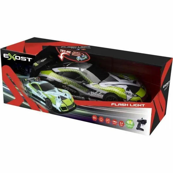 Ar Pulti Vadāma Automašīna Exost Flash Light 1:14 Zaļš Vert
