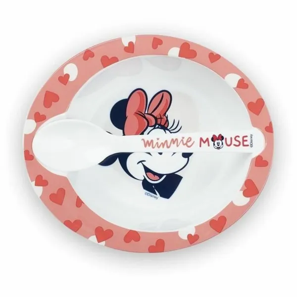 Pusdienas Aprīkojuma Komplekts ThermoBaby Minnie Microwave Meal Set Bowl + Spoon