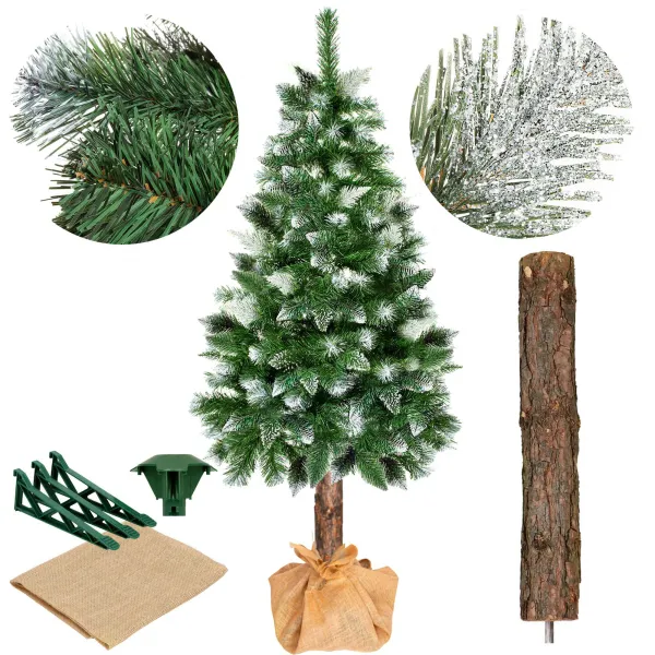 Artificial Christmas Tree Springos CT0111, Diamond Trunk Tree 180 cm
