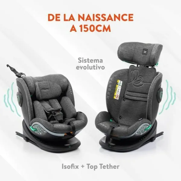 Автокресло Babyauto XPERTA BLACK LINE Чёрный 0 (de 0 a 10 kilos) 0+ (de 0 a 13 kilos) I (9 - 18 kg) II (15-25 kg) III (22 - 36 k