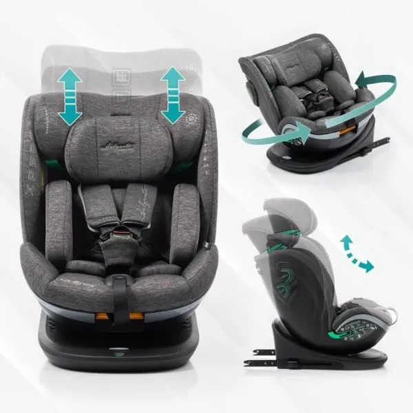 Automobilinė Kėdė Babyauto XPERTA BLACK LINE Juoda 0 (de 0 a 10 kilos) 0+ (de 0 a 13 kilos) I (9 - 18 kg) II (15-25 kg) III (22 