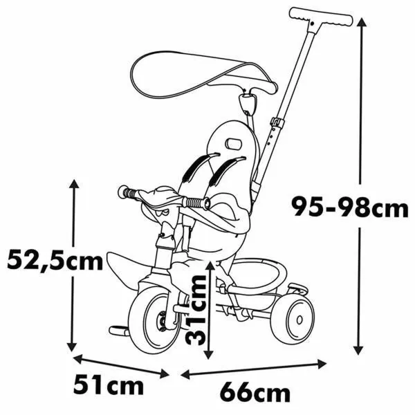 Tricycle Smoby Beige