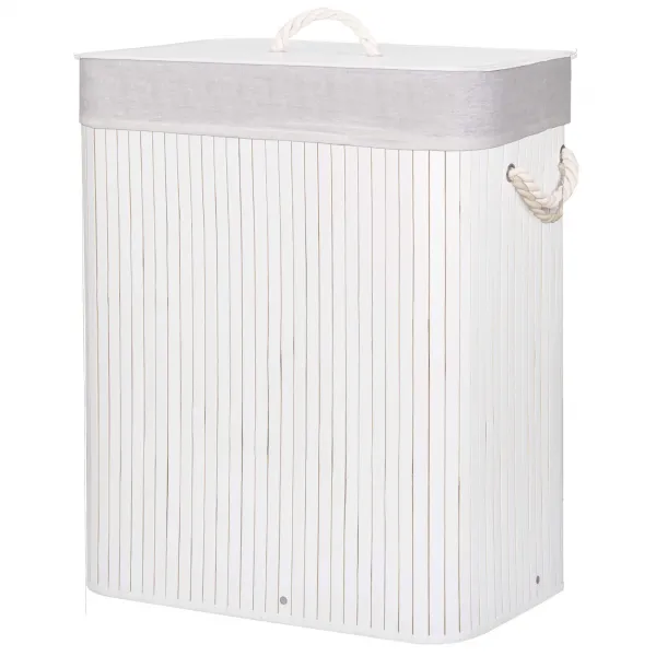 Bamboo laundry basket Springos HA0069 100l