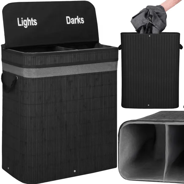 Bambusa veļas grozs Springos HA0159 100l