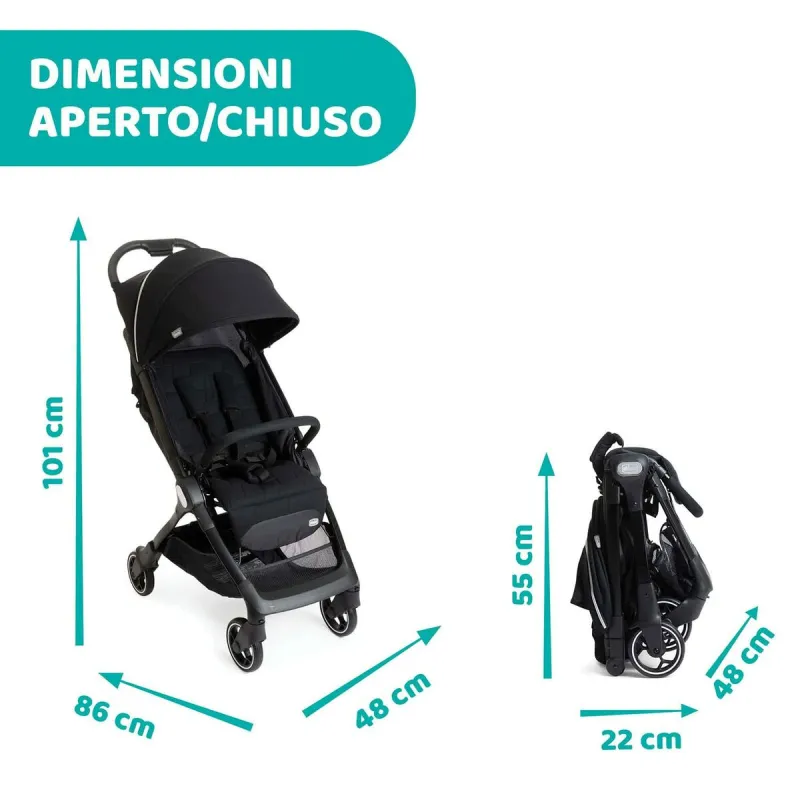 Детская коляска Chicco Чёрный