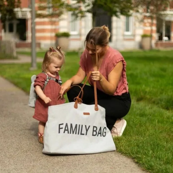 Vaipanvaihtolaukkku Childhome Family Bag Harmaa