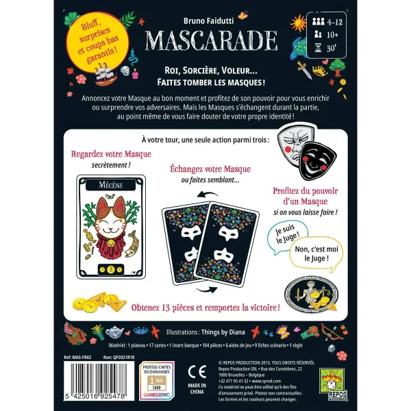 Stalo žaidimas Asmodee Mascarade