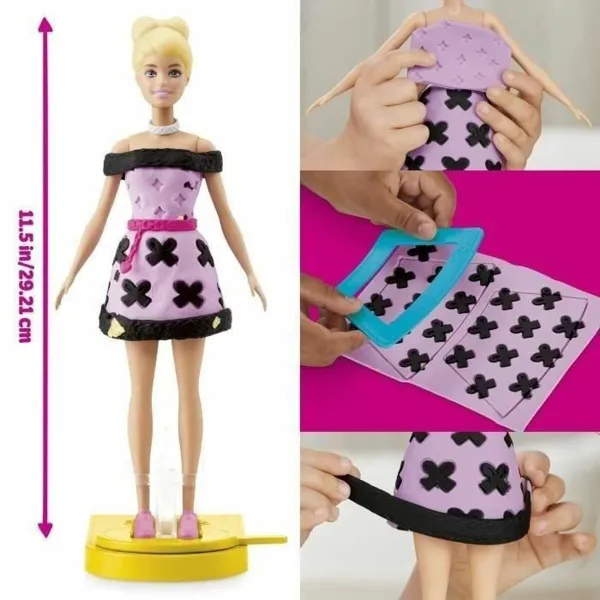 Modelēšanas Māla Spēle Play-Doh Barbie Designer Fashion Show Daudzkrāsains